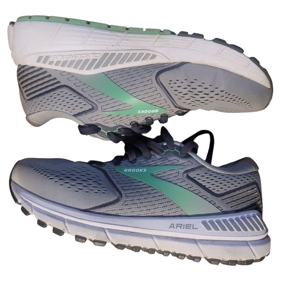 Brooks Ariel 20 Women's Size 7 Extra Wide Max Support Alloy Pearl Green Sneakers - Picture 5 of 8